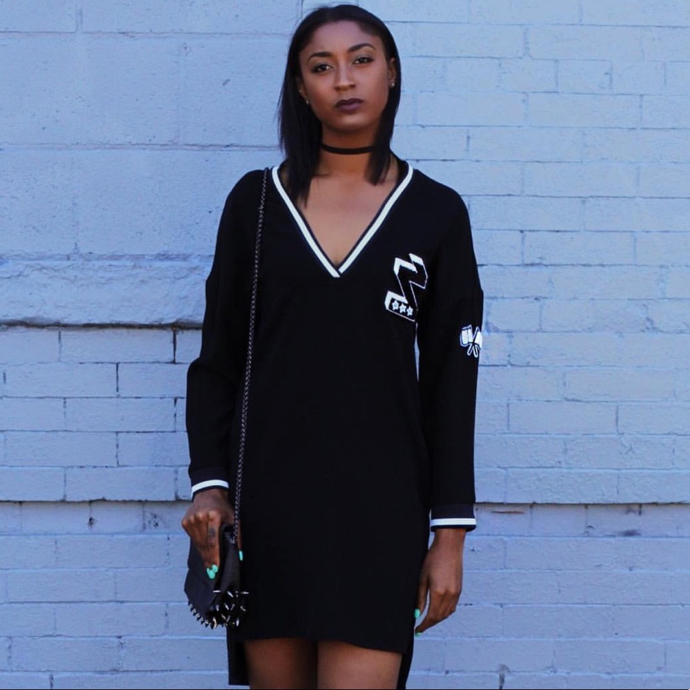 Sporty ZARA Dress with Patches